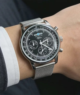 Zeppelin Airship Herenhorloge - Automatisch, Datum, Retro Chronograaf