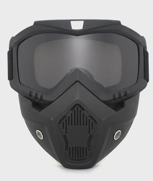 Motorcross Motorhelm Vizier Masker met Goggles - Winddicht, Ademend en Verstelbaar