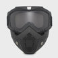Motorcross Motorhelm Vizier Masker met Goggles - Winddicht, Ademend en Verstelbaar