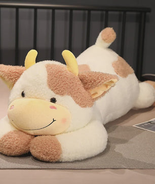 Knuffelkoe Pluche Speelgoed - Zacht Kussen voor Kinderen & Baby's (90cm)