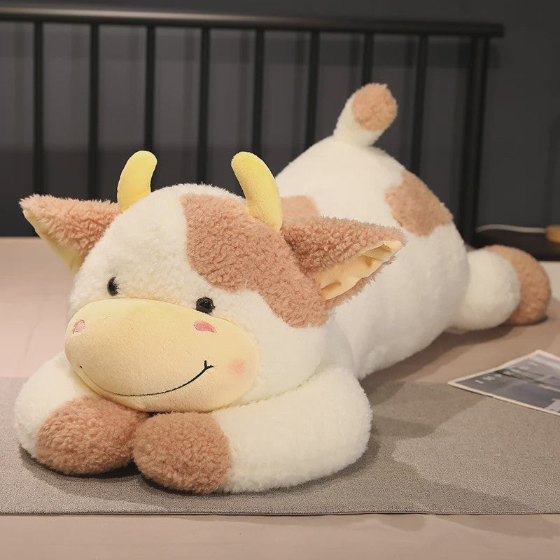 Knuffelkoe Pluche Speelgoed - Zacht Kussen voor Kinderen & Baby's (90cm)