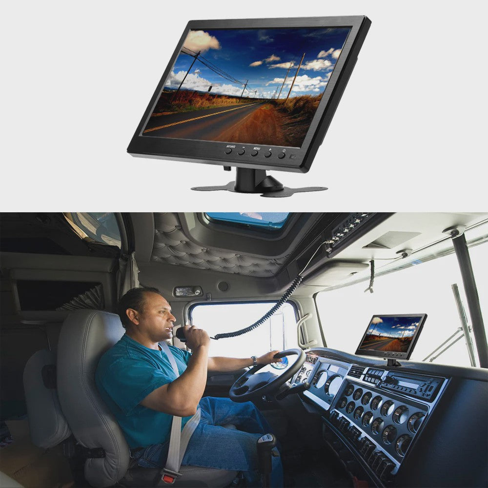 Podofo 10.1 Inch HD LCD Monitor: Veelzijdige Headrest Scherm met HDMI, VGA, USB & meer
