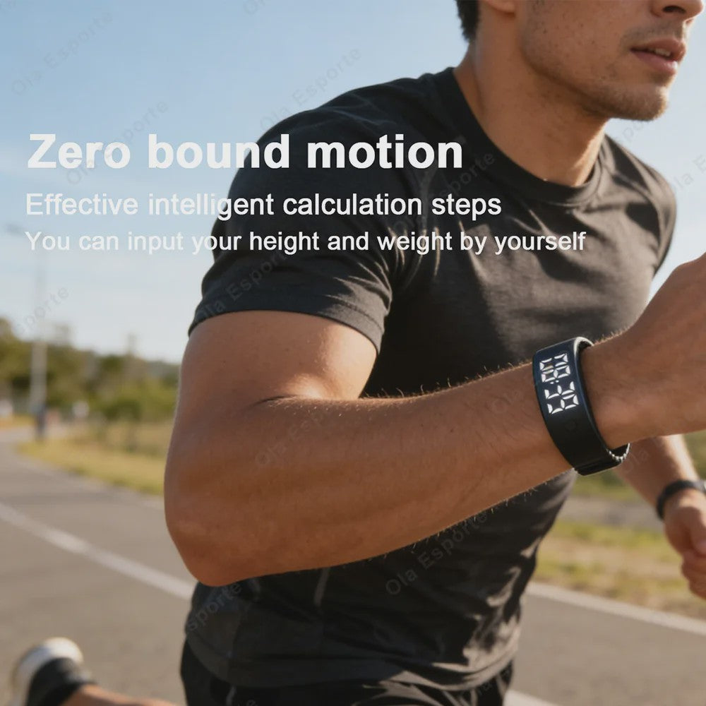 Smart Band HT30: Waterdichte LED Smartwatch met Stappenteller, Calorieënteller en Vibratiealarm