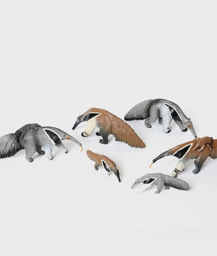 Realistische Dierenfiguren: Miereneter, Tapir, Schuifdiertje & Gordeldier - Educatief Speelgoed voor Kinderen