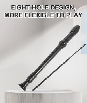 8-Gats Sopraanblokfluit Zwart - ABS Plastic Muziekinstrument voor Kinderen & Beginners
