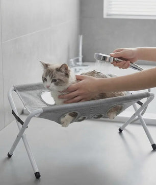 Opvouwbare Huisdier Badmat & Trimmatafel voor Katten en Kleine Honden - Ademend Mesh