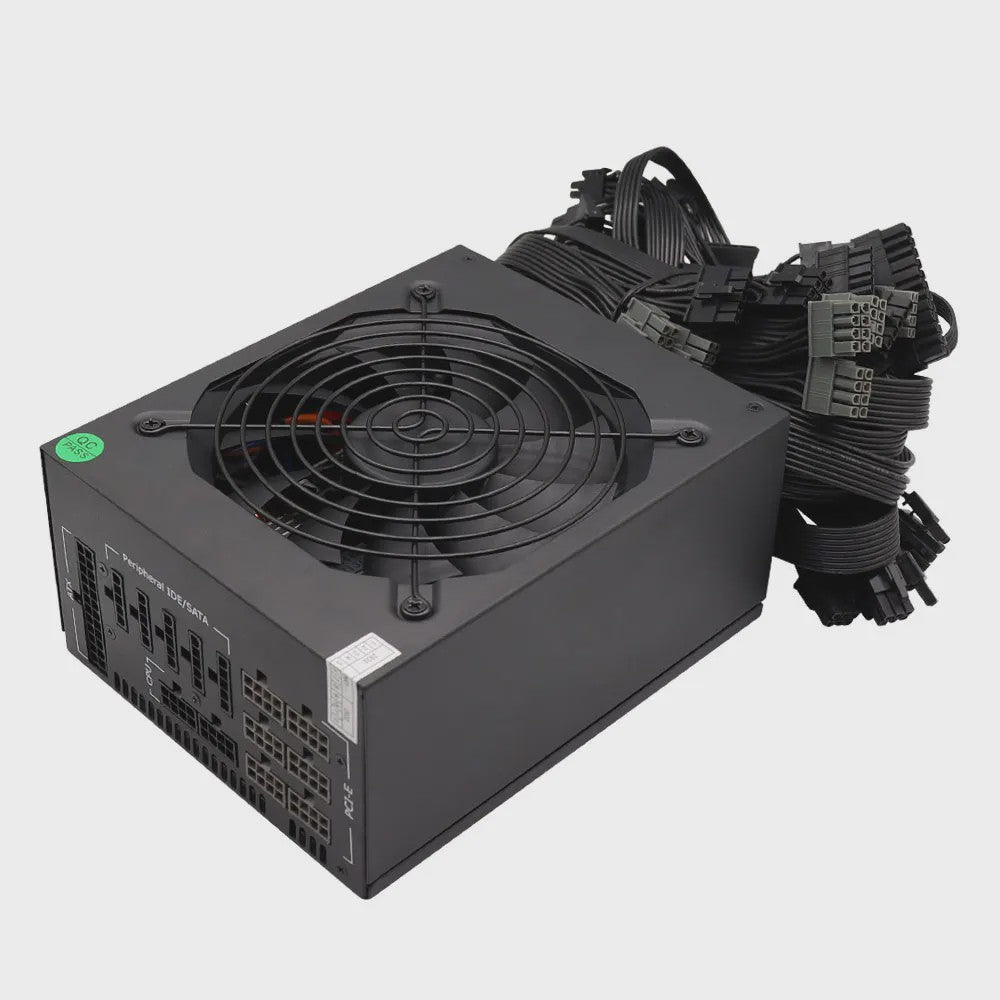 Krachtige 2000W ATX Modulaire PC Voeding voor Mining (ETH/BTC) - 110V/220V