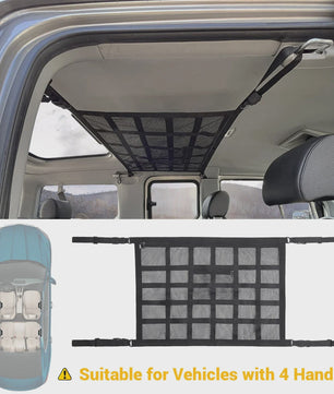 Universele Dak Opbergnet voor Auto - 90x65cm - Anti-doorzakken - Organiseer Bagage in SUV/Van