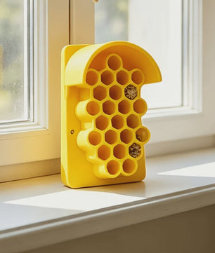 Geel Insectenhotel voor Nuttige Insecten - Kleine Bijenwoning voor Tuin & Buiten