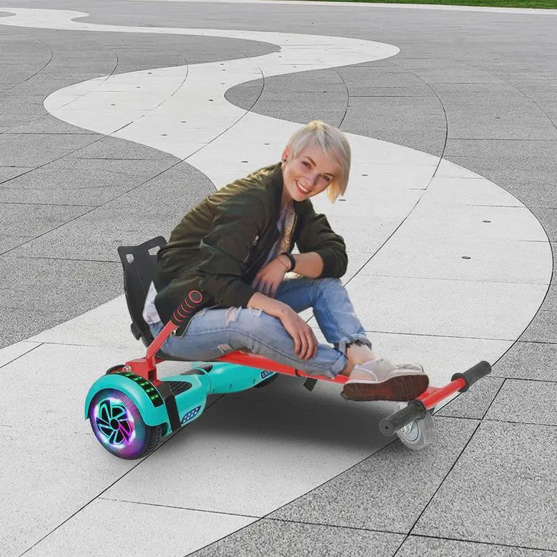 Hoverboard Zitje Gokart Accessoire - Verstelbaar Frame voor 6.5-10 Inch Scooters