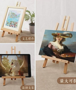 Draagbare Houten Tafel Ezel - Verstelbaar Atelier Ezel voor Schilderen & Tekenen