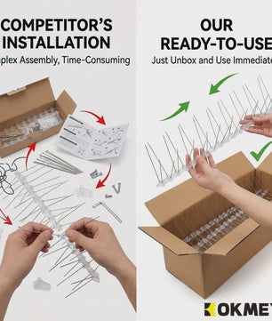 KOKMEYA RVS Vogelprikkers 5M/10M - Flexibele Basis voor Balkon, Dak, Tuin