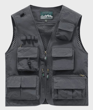 Herfst/Winter Heren Outdoor Werkkleding Vest met Mesh - Ademend & Veel Zakken