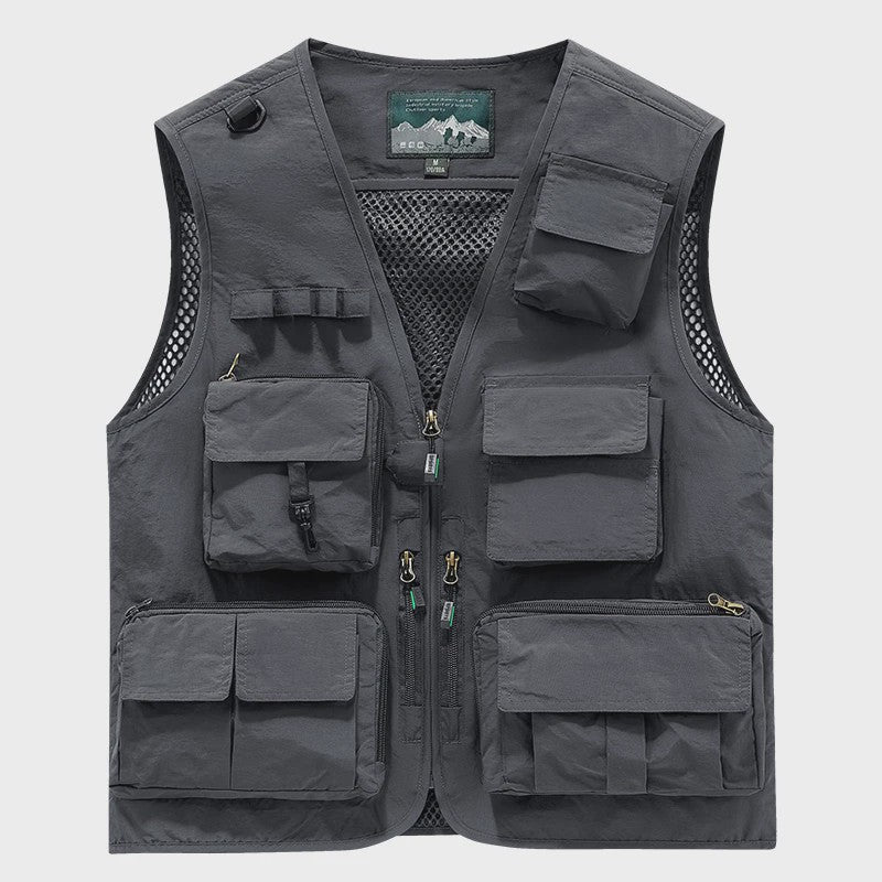 Herfst/Winter Heren Outdoor Werkkleding Vest met Mesh - Ademend & Veel Zakken