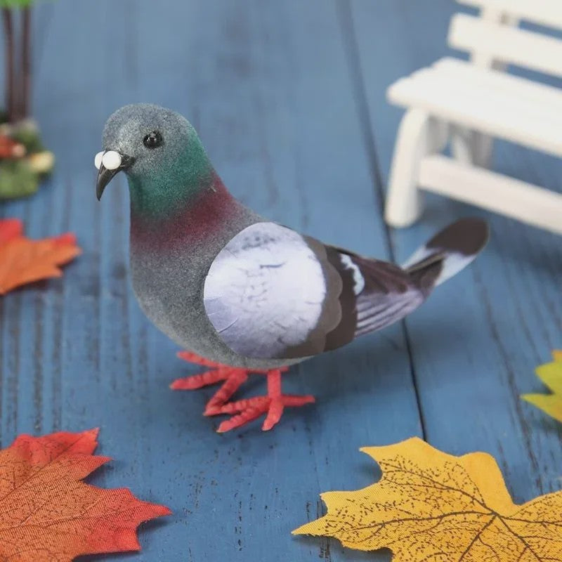 Levensechte Kunstduif van Schuim - Decoratie voor Huis en Tuin