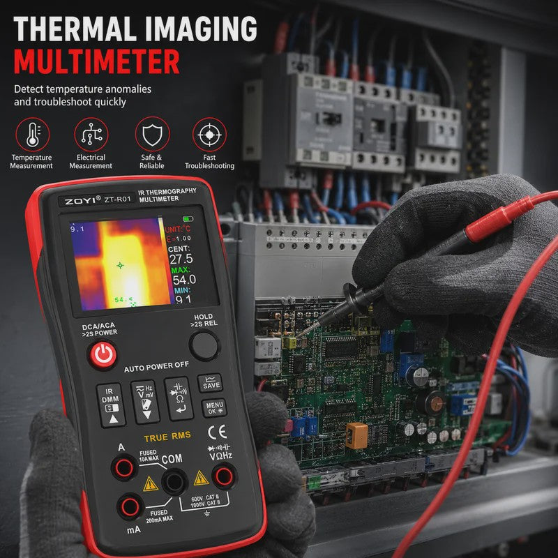 ZOYI ZT-R01: 2-in-1 Thermische Camera & Multimeter met 25000 Counts True RMS
