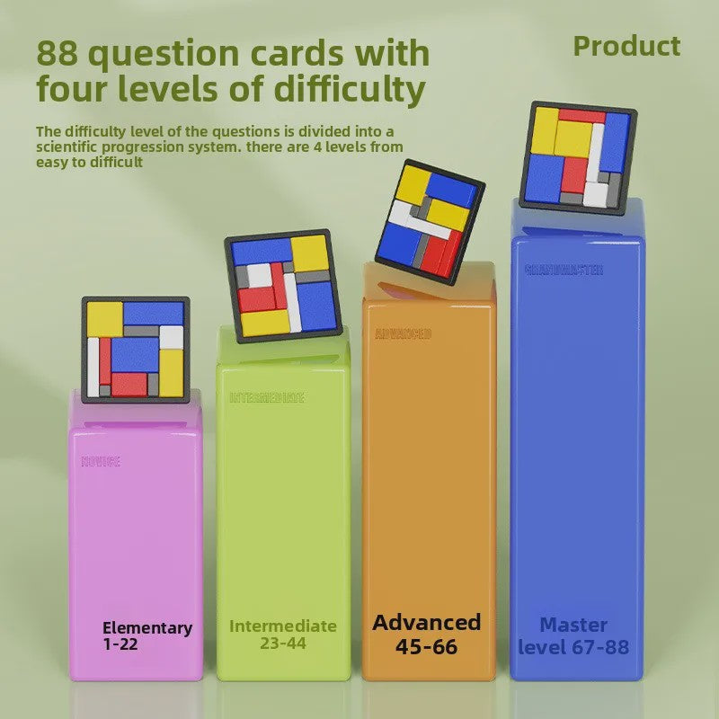 Logisch Denkspel voor Kinderen en Volwassenen - Breinbreker Puzzel met 88 Uitdagingen