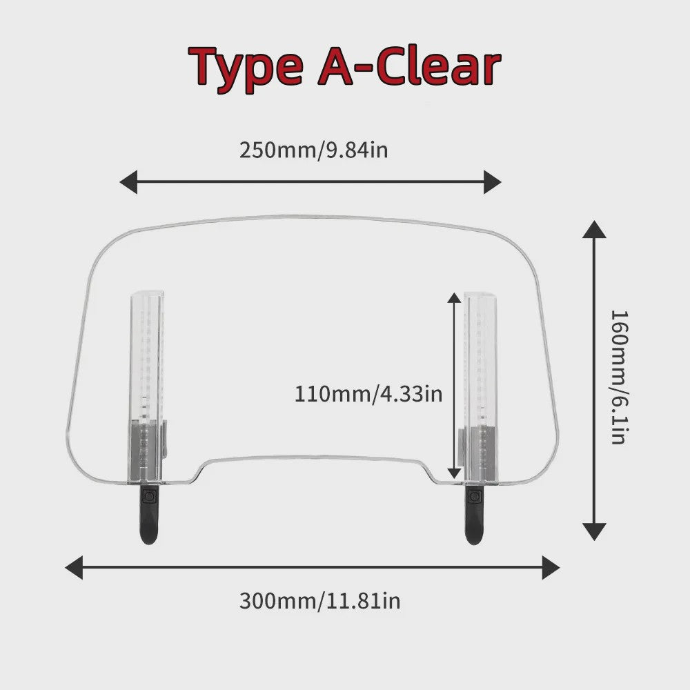 Universeel Verstelbare Motor Windscherm Verhoging Spoiler Clip - Windgeleider