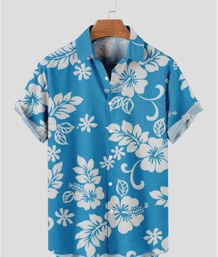 Heren Aloha Hawaï Hawaïaanse Bloemenprint Shirt Korte Mouw
