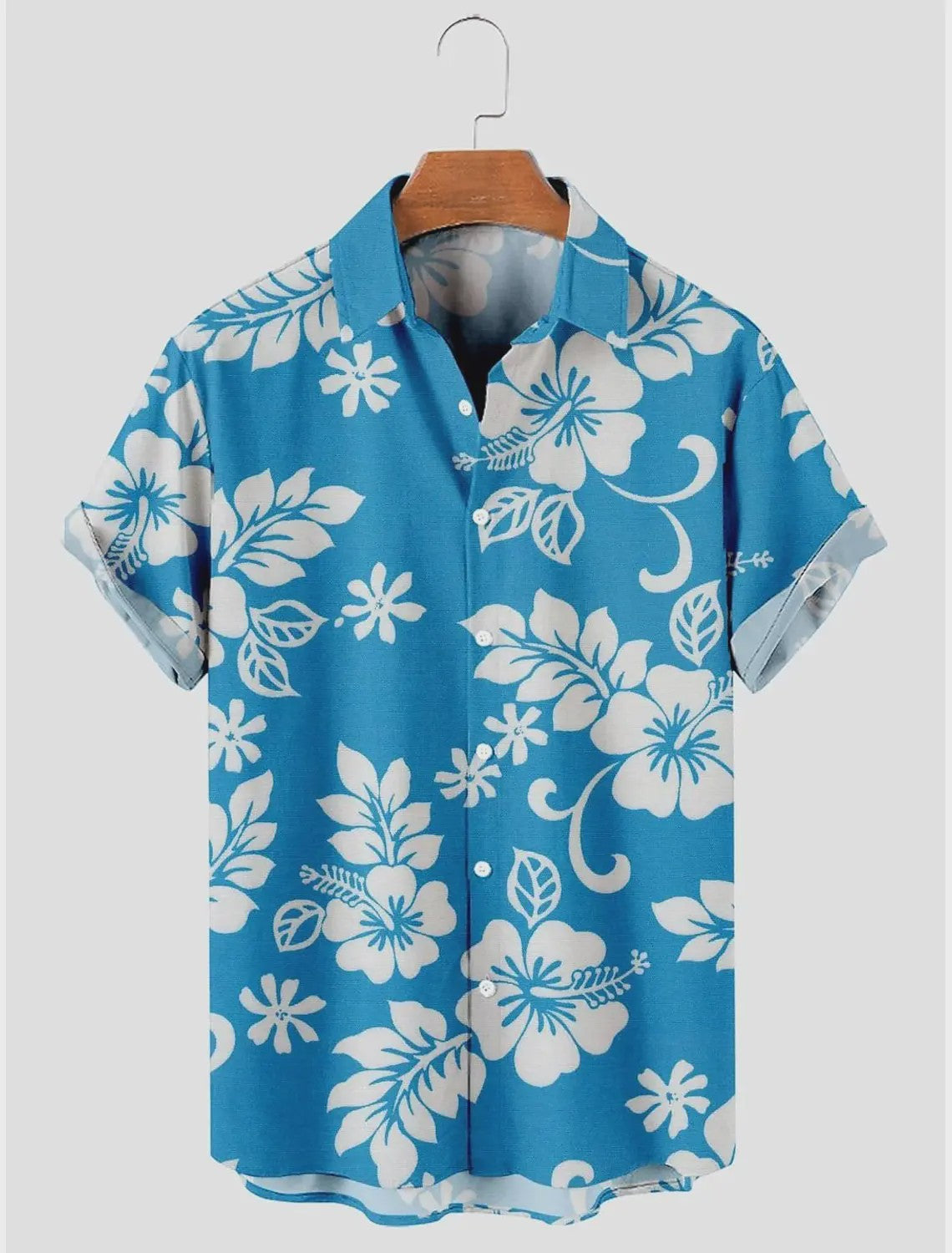 Heren Aloha Hawaï Hawaïaanse Bloemenprint Shirt Korte Mouw