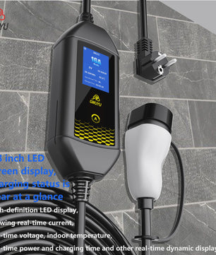 Draagbare EV Charger GWUYU 3.5kW - Type 1, 2, GBT - APP Bediening