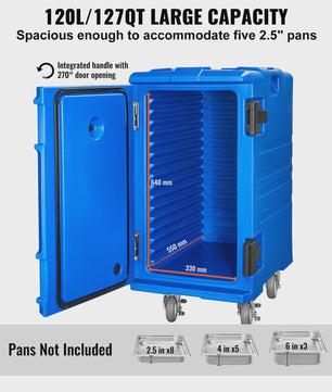 Professionele Geïsoleerde Voedseltransportbox 75-120L - Warm & Koud Houden