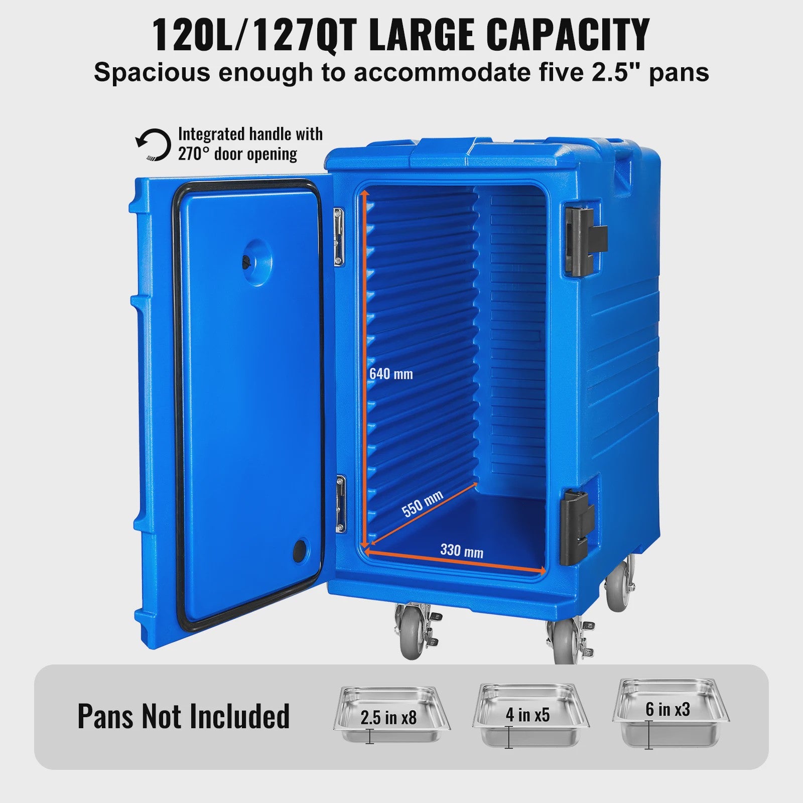 Professionele Geïsoleerde Voedseltransportbox 75-120L - Warm & Koud Houden