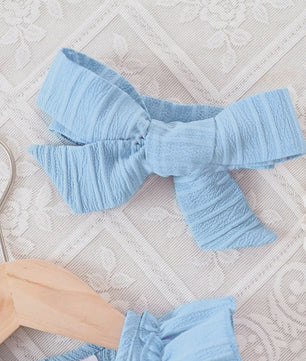 Schattige Zomerjurk Blauw voor Baby Meisjes met Ruches en Strik - 0-3 Jaar