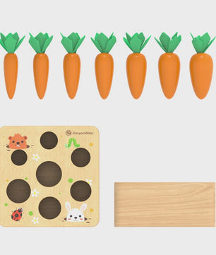 Houten Montessori Wortel Puzzel - Educatief Speelgoed voor Baby's en Kinderen