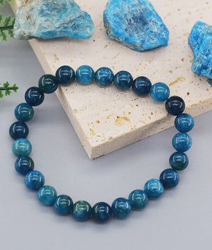 Natuurlijke Blauwe Apatite Kralen Armband - Reiki Energie & Gezondheid