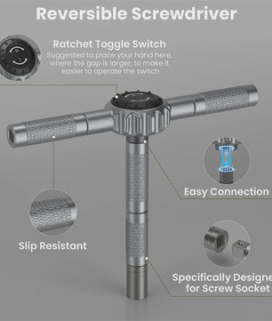 69-delige Magnetische Ratel Schroevendraaierset met 4 Handvatten & S2 Staal Bits voor Precisiewerk