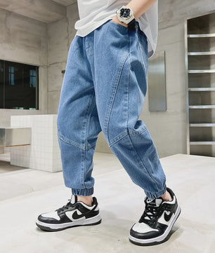 Stoere Baggy Jeans voor Jongens - Comfortabele Kinder Broek voor Zomer & Casual