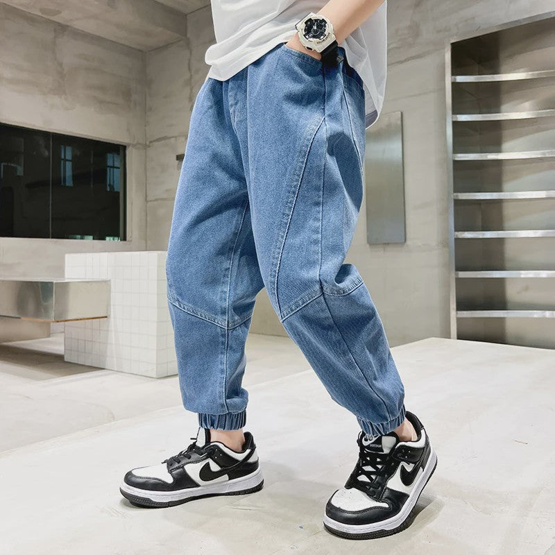 Stoere Baggy Jeans voor Jongens - Comfortabele Kinder Broek voor Zomer & Casual