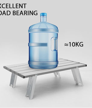 WESTTUNE Mini Campingtafel - Ultralicht Opvouwbaar Aluminium Tafelblad voor Buiten, Backpacking & BBQ