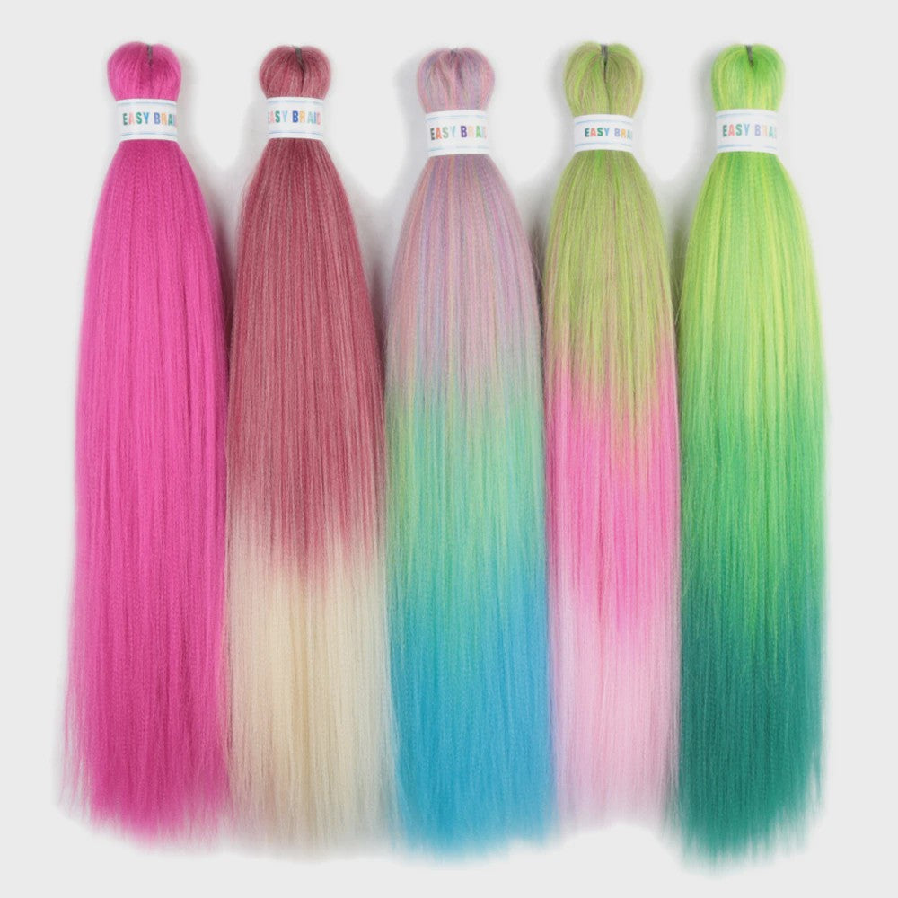 26 Inch Ombre Kleuren Vlechtsel Haar Synthetisch Pre-stretched Jumbo Braids Haar voor Cosplay & Pruiken