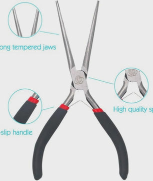 Lange Neus Tang - Precisie Tang voor Reparatie, Hobby & Sieraden Maken