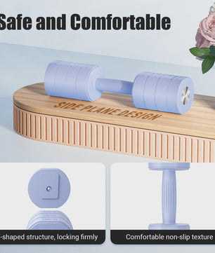 MERACH Verstelbare Dumbbell Set (2 stuks) - 4-in-1 Handgewichten voor Thuis, 1-4 kg per stuk