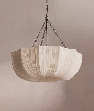 Nordic Wabi Sabi Stof Plafondlamp - Sfeervolle Hanglamp voor Woonkamer, Eetkamer & Slaapkamer