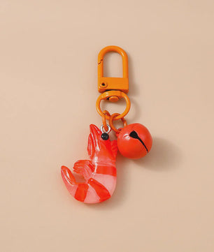 Schattige Garnalen Sleutelhanger - 3D Hanger voor Tassen & Sieraden