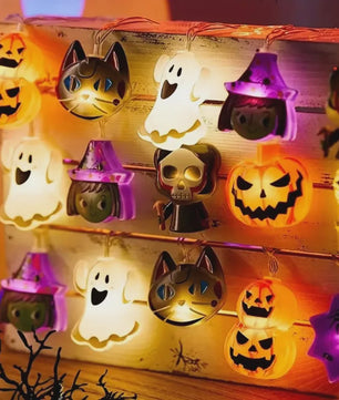 Halloween LED-lichtslinger met Batterijbox - 1.5M/10LED of 3M/20LED - Sfeervolle Decoratie