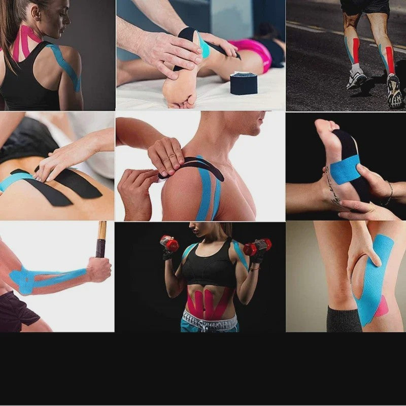 Elastische Kinesiologie Tape voor Spierondersteuning, Pijnverlichting en Sportherstel