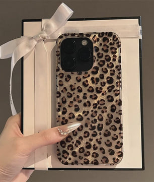 Transparant Leopard Print Hoesje voor Diverse iPhone Modellen - Schokbestendig Siliconen Cover