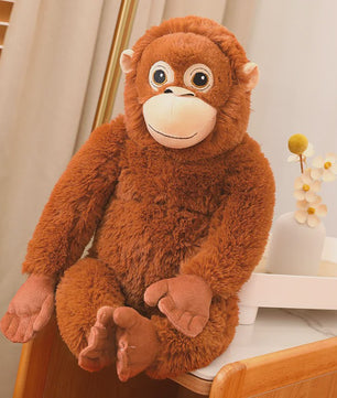 Grote Zachte Pluche Knuffel Gorilla / Aap - 62cm - Leuke Kinderkamer Decoratie & Cadeau