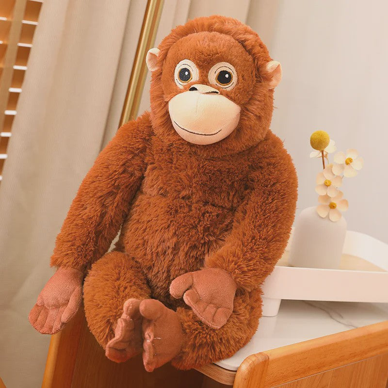 Grote Zachte Pluche Knuffel Gorilla / Aap - 62cm - Leuke Kinderkamer Decoratie & Cadeau