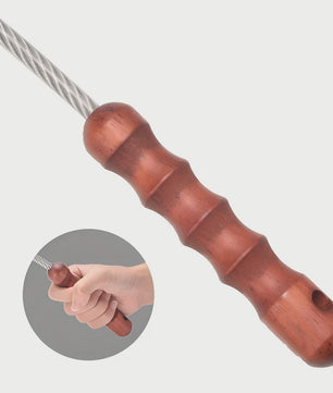 Tactical Whip Wood Handle Emergency Tool Self Defense Aluminum Anti Skid Glass Breaker Emergency Hammer Survival Kit
