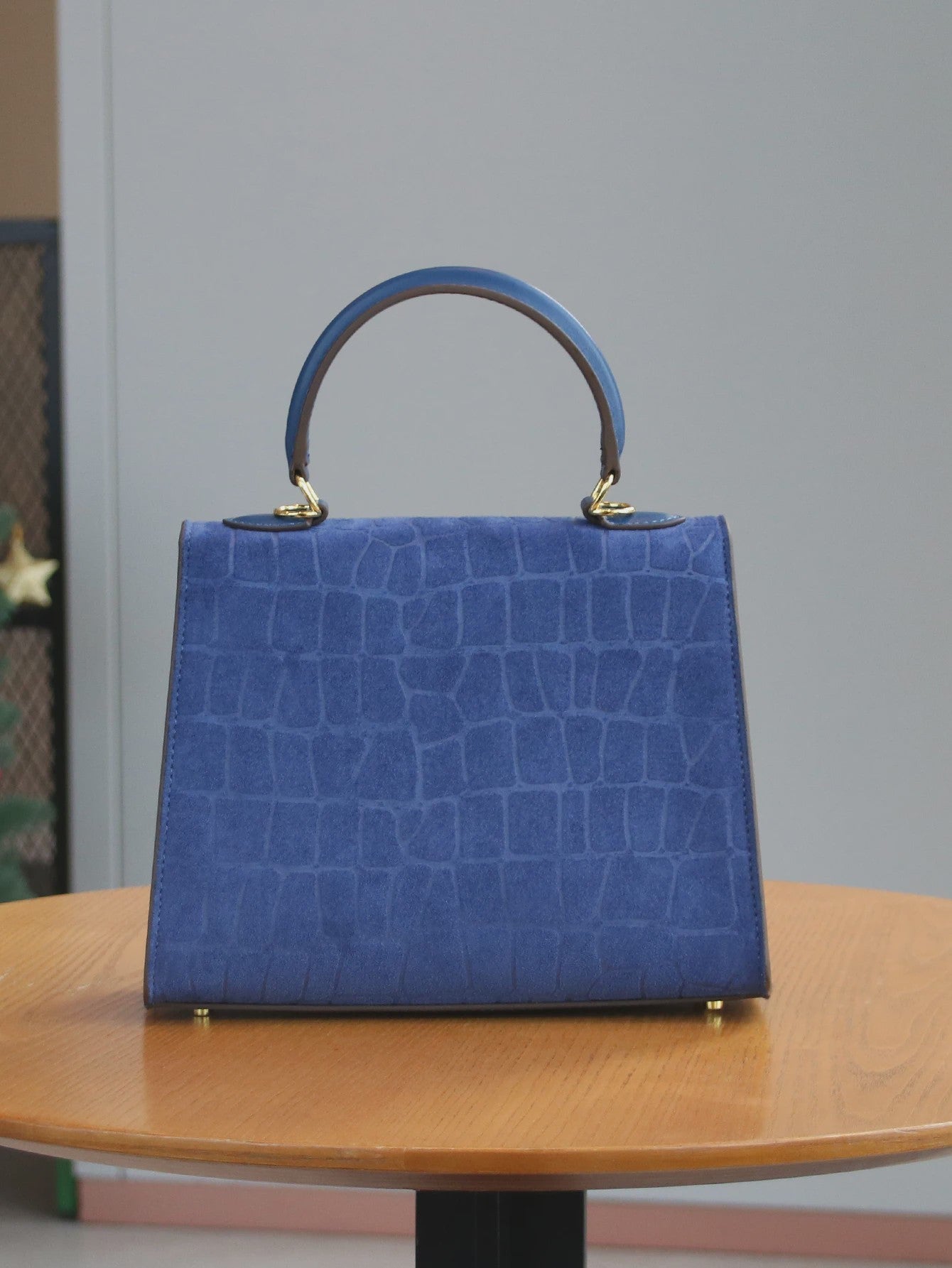Chique Dames Handtas met Crocoprint - Stijlvol & Praktisch voor Werk