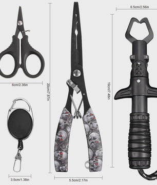 Multifunctionele Visset: RVS Pliers, Lijnknipper & Fish Grip - Zoutwaterbestendig