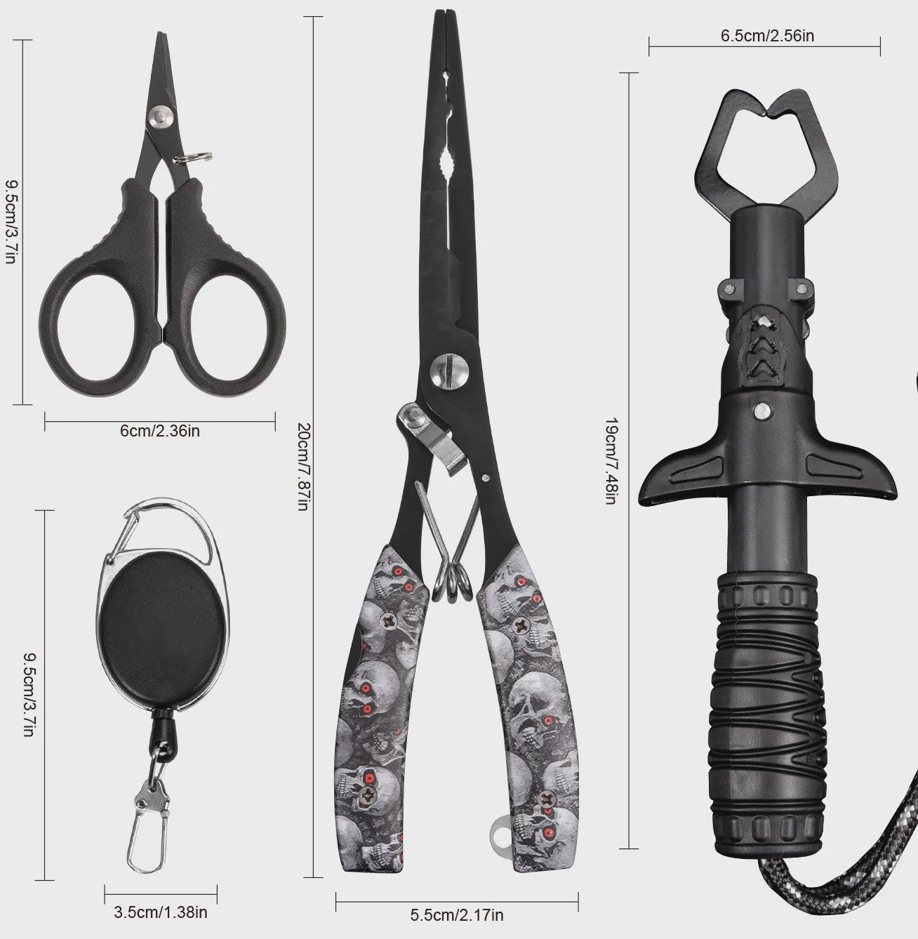 Multifunctionele Visset: RVS Pliers, Lijnknipper & Fish Grip - Zoutwaterbestendig