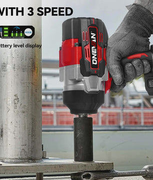 ONEVAN Brushless Elektrische Slagschroevendraaier 2800W - 2800 Nm, 1/2 Inch, Makita 18V Compatibel