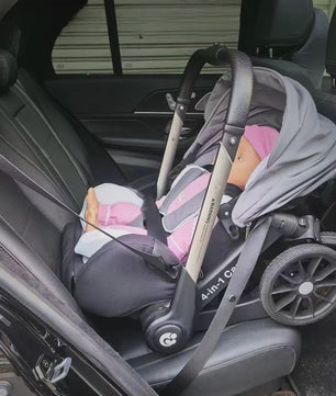 Multifunctionele 4-in-1 Kinderwagen & Reiswieg: Lichtgewicht, Inklapbaar & Hoge Zit